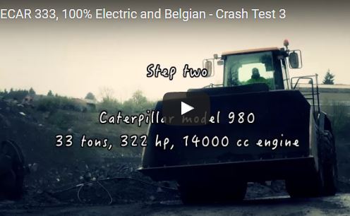 ECAR 333, 100% Electric and Belgian - Crash Test 3
